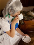 cosplay美女套图 c77 Sakuya Izayoi　白丝假发扮相(1)(14)